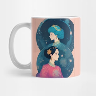 Asian girl art style Mug